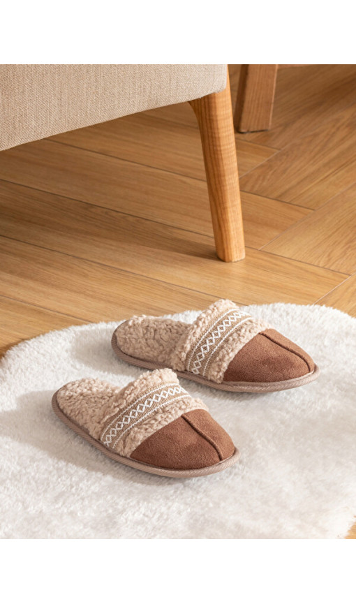 LCW STEPS Süet Görünümlü Kadın Ev Terliği