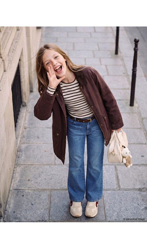 LCW Kids İspanyol Paça Kız Çocuk Jean Pantolon