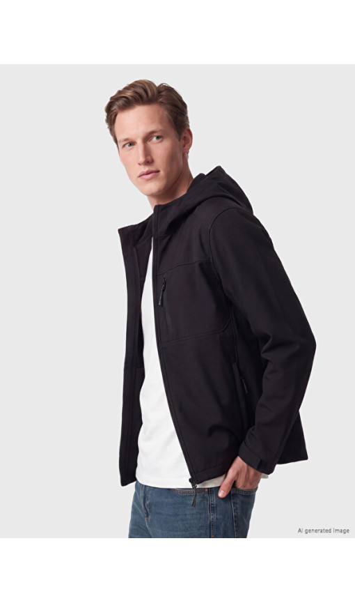 LCWAIKIKI Classic Regular Fit Kapüşonlu Erkek Mont