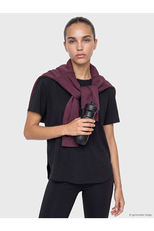 KOOR SPORT Modal Karışımlı Oversize Kadın Spor Tişört