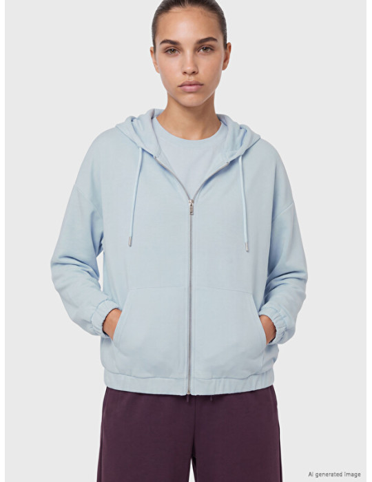 KOOR SPORT Kapüşonlu Soft Touch Kadın Fermuarlı Sweatshirt KOOR SPORT Kapüşonlu Soft Touch Kadın Fermuarlı Sweatshirt