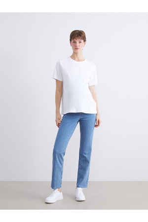 LCWAIKIKI Maternity Karın Panelli Straight Fit Hamile Jean Pantolon