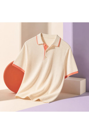 Krem Biyeli Triko Polo