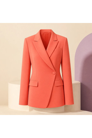 Mercan Asimetrik Blazer